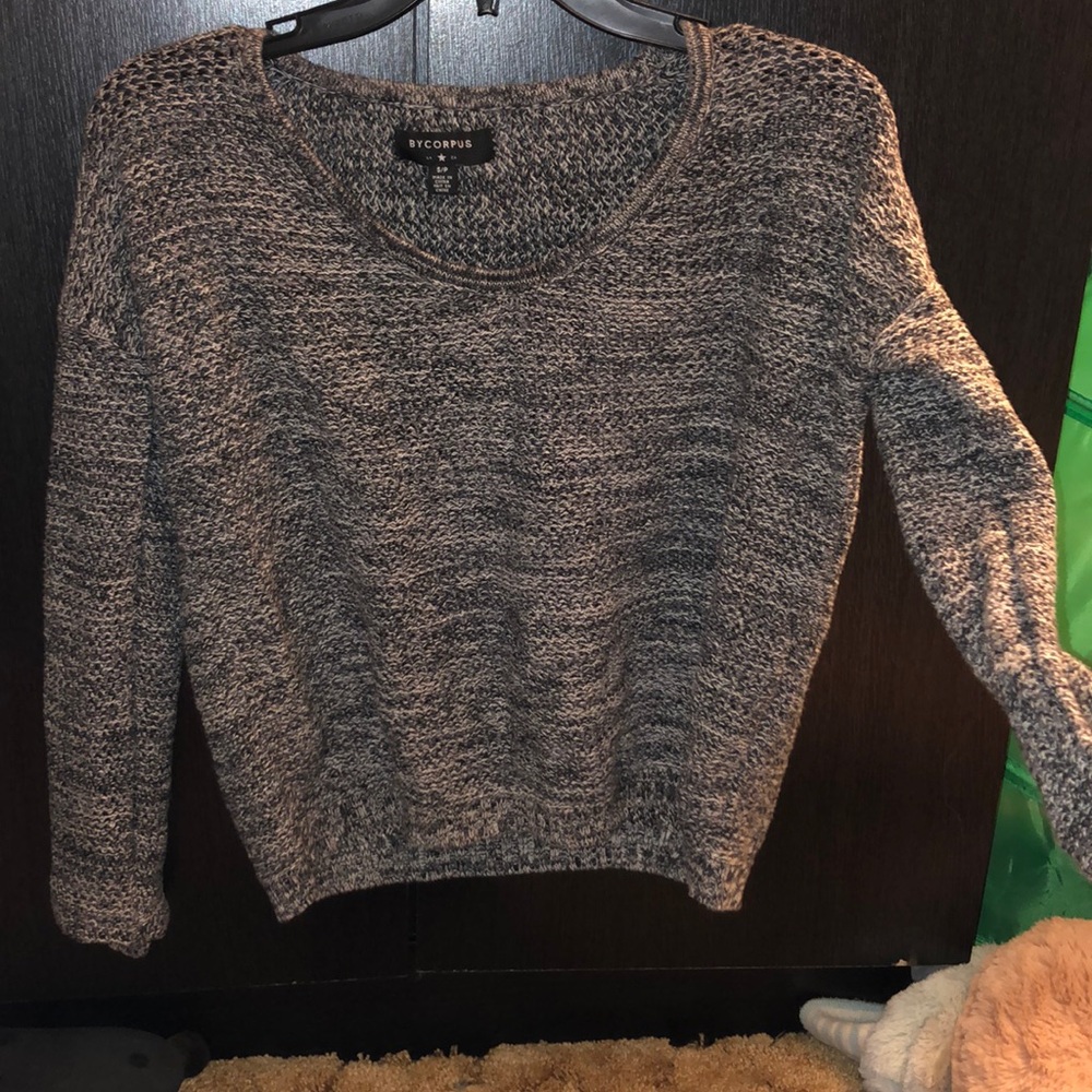 slightly cropped sweater
